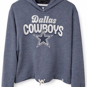 Dallas Cowboys Hoodie | Cropped Tie Hem | Long Sleeve Womens Size XXL NWT